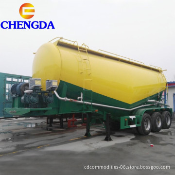 Chengda 45m3 54 Ton Six Big Double Air Chambers Loading Weight Bulk Cement Semi Trailer For Sale